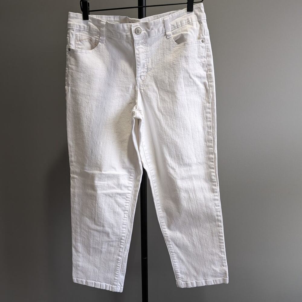 Style & Co Denim White Embroidered Jeans Pants Size 12